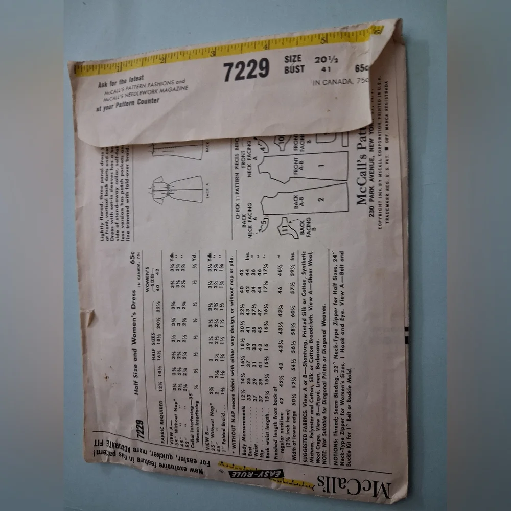 Vintage Sewing Pattern - Picture 2 of 3